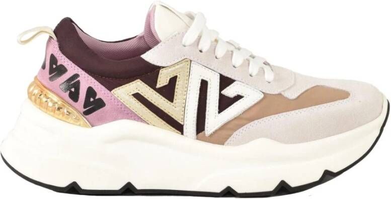 Emanuelle Vee Leren Sneakers met Rubberen Zool Multicolor Dames