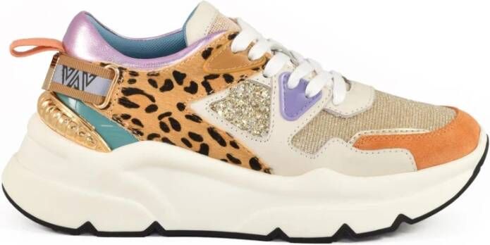 Emanuelle Vee Stijlvolle Sneakers met Rubberen Zool Multicolor Dames