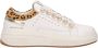 Emanuelle Vee Witte leren sneakers met contrastdetails White Dames - Thumbnail 1