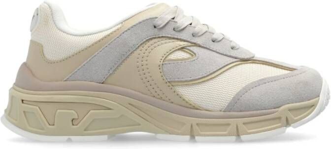 Emporio Armani Beige Suède Panel Sneakers Beige Heren