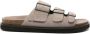 Emporio Armani Casual Grijze Leren Sandalen Gray Heren - Thumbnail 1