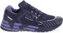 Emporio Armani EA7 Blauw Marine Sneakers Ronde Neus Mesh Blue Heren - Thumbnail 1