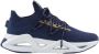 Emporio Armani EA7 Blauwe Infinity Sneaker met Gouden Logo Blue Heren - Thumbnail 2