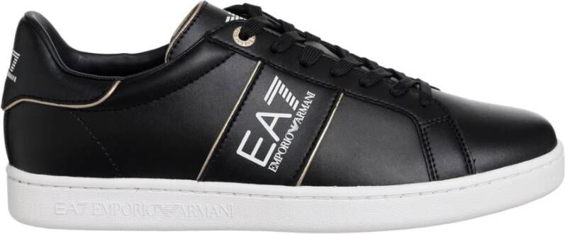 Emporio Armani EA7 Eenvoudige Veterschoenen Black Heren