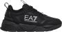 Emporio Armani EA7 Eenvoudige Vetersneakers Black Heren - Thumbnail 1