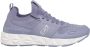 Emporio Armani EA7 Eenvoudige Vetersneakers Purple Dames - Thumbnail 1