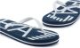 Emporio Armani EA7 Unisex Slippers Wit Blauw Xcq004-Xk196-N527 Blue Heren - Thumbnail 7