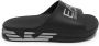 Emporio Armani EA7 Heren Zwarte Zilveren Rubberen Slipper Black Heren - Thumbnail 2