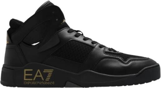 Emporio Armani Ea7 New Basket Mid Summe Sneakers Zwart Man