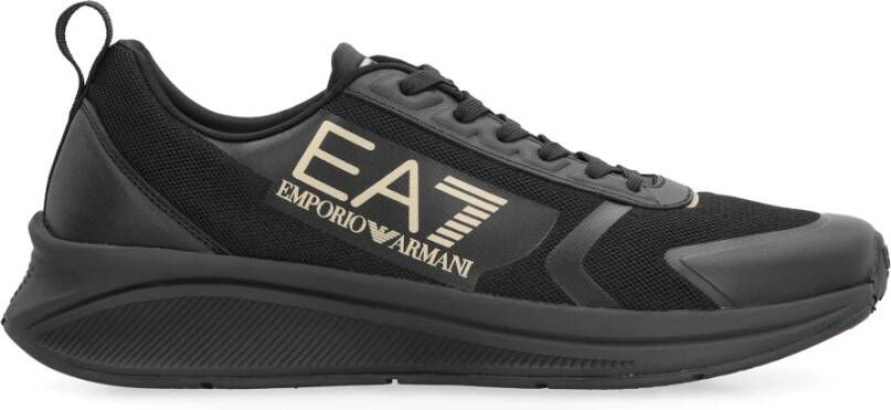 Emporio Armani EA7 Lage Stoffen Sneakers Black Heren