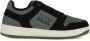 Emporio Armani EA7 Leren Sneakers met Logo Print Green Heren - Thumbnail 1