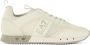 Emporio Armani EA7 Logo Print Sneakers van Eco Leer en Stof White Heren - Thumbnail 1