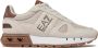 Emporio Armani EA7 Mesh en PU Leren Sneakers Beige Heren - Thumbnail 1