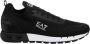 Emporio Armani EA7 Zwarte Gebreide Sneakers Logo Print Black Heren - Thumbnail 1