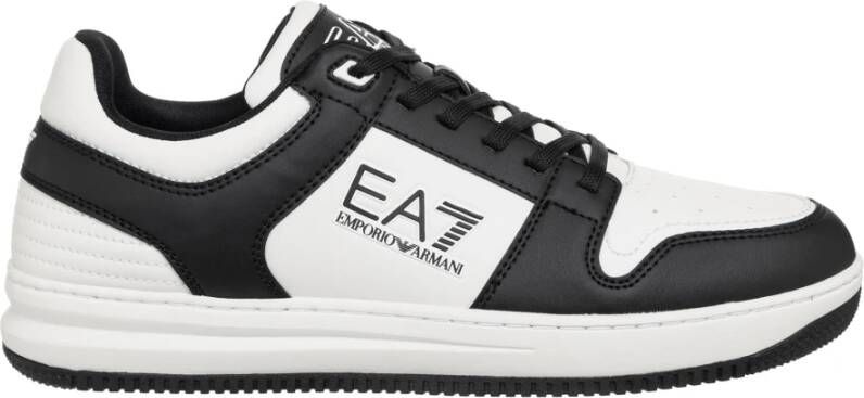 Emporio Armani EA7 Multicolor Vetersluiting Slasher Sneakers Black Heren