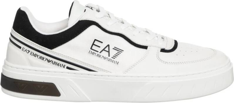 Emporio Armani EA7 Multicolor Vetersluiting Sneakers White Heren