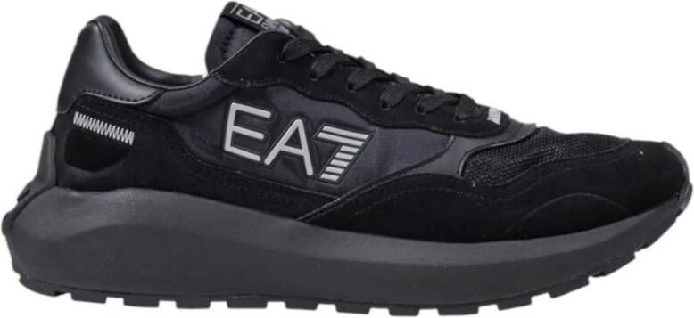 Emporio Armani EA7 Polyamide Heren Sneakers Collectie Black Heren