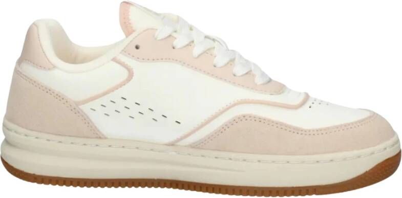 Emporio Armani EA7 Multikleur Vetersluiting Sneakers White Dames