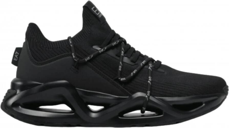 Emporio Armani EA7 Sneakers met decoratieve zool Black Heren