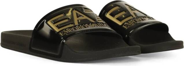 Emporio Armani EA7 Sliders Black Heren