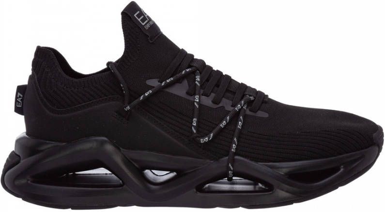 Emporio Armani EA7 Sneakers met decoratieve zool Black Heren