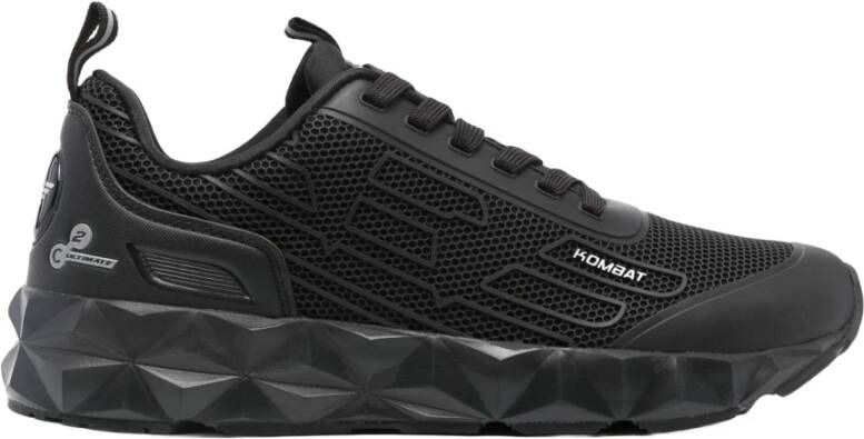 Emporio Armani EA7 Ultimate Kombat Sneakers Vetersluiting Zwart Heren