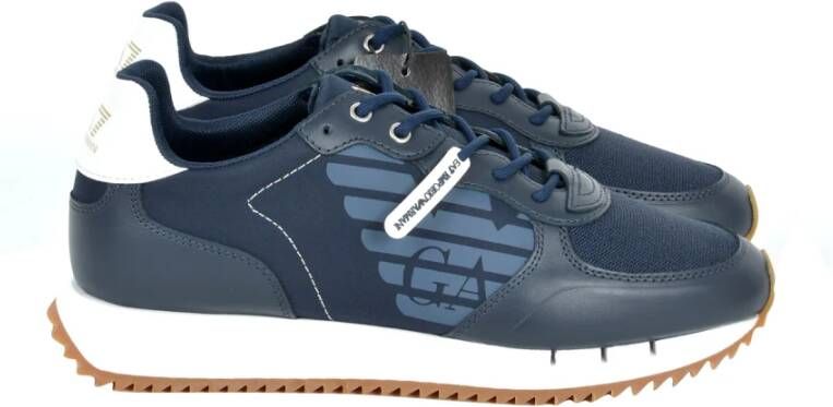 Emporio Armani EA7 Stijlvolle herensportschoenen Blue Heren