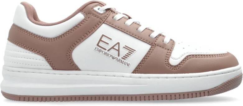 Emporio Armani EA7 Sneakers gemaakt van eco-leer Pink Dames