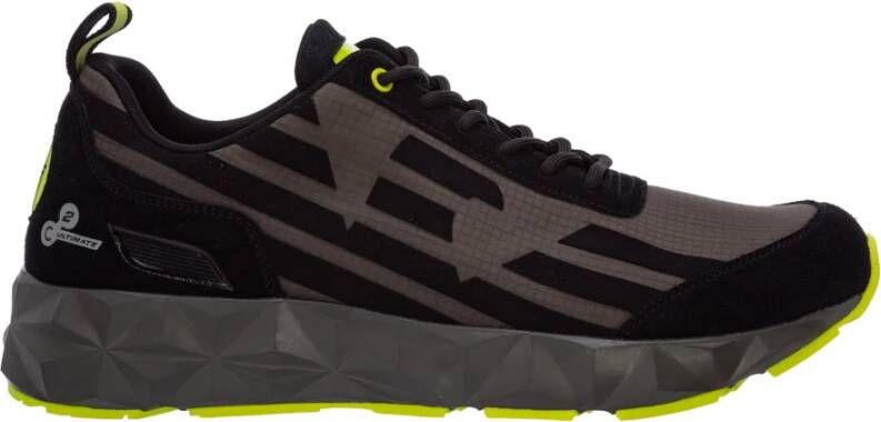 Emporio Armani EA7 Ultieme Trainingssneakers van Technische Stof Black Heren