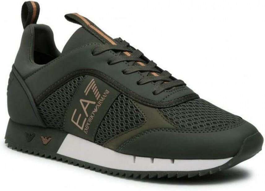 Triatleet afbreken Soepel Emporio Armani EA7 Mesh Sneakers Groen Heren - Schoenen.nl