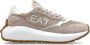 Emporio Armani EA7 Sneakers met logo Beige Dames - Thumbnail 1