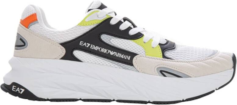 Emporio Armani EA7 Sneakers met veters en contrastkleurige details Multicolor Heren