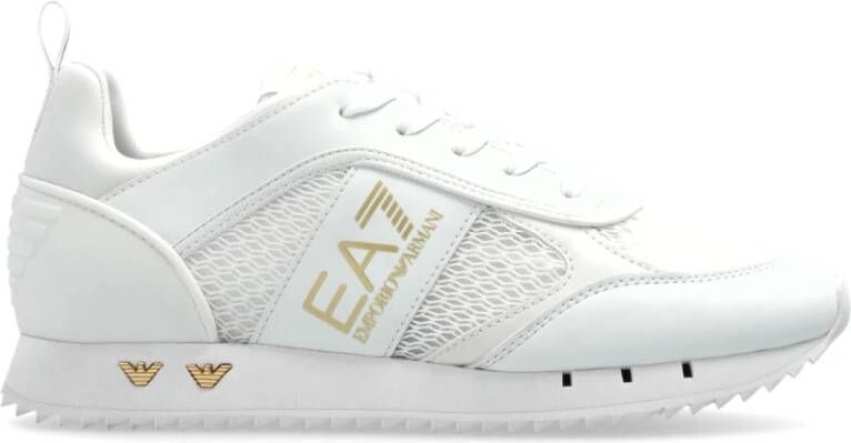 EA7 Emporio Armani Sneakers met labeldetails model 'BLACK AND WHITE'