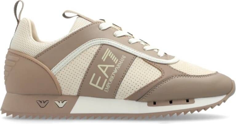 Emporio Armani EA7 Sportschoenen met logo Beige Dames