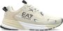 Emporio Armani EA7 Eenvoudige Vetersneakers Beige Heren - Thumbnail 1