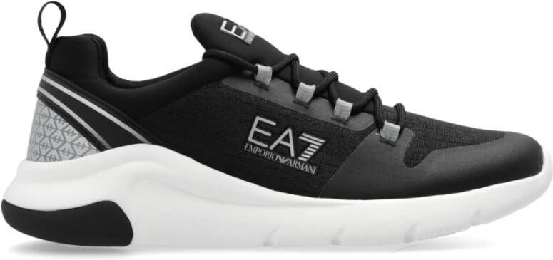 Emporio Armani EA7 Sportschoenen met logo Black Dames
