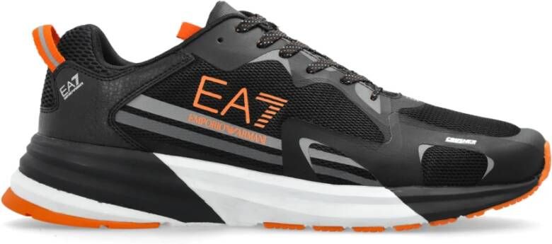 Emporio Armani EA7 Sportschoenen met logo Black Heren