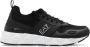 Emporio Armani EA7 Zwarte Sneakers Textuurafwerking Paneelontwerp Black Dames - Thumbnail 1