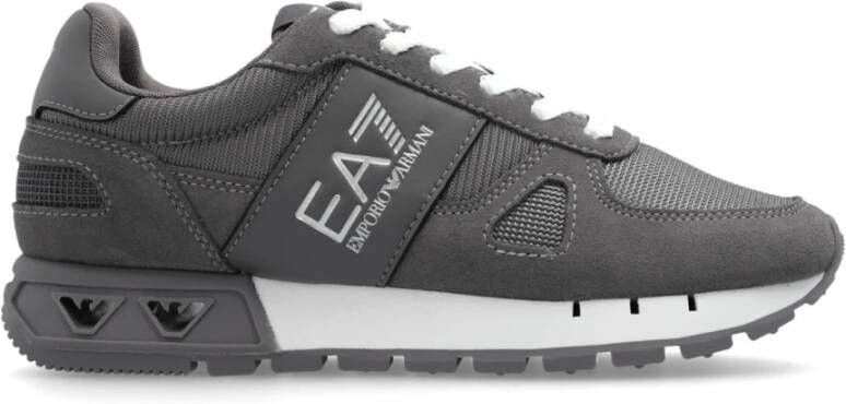 Emporio Armani EA7 Sportschoenen met logo Gray Dames