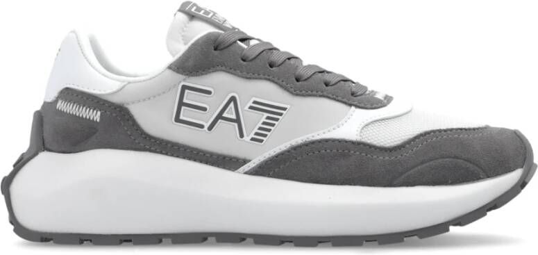 Emporio Armani EA7 Sportschoenen met logo Gray Dames