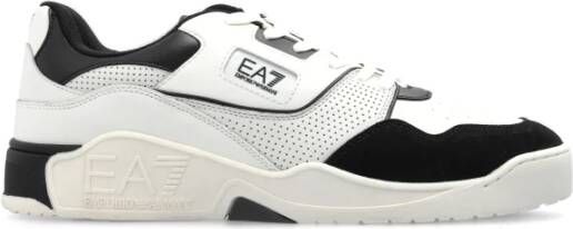 Emporio Armani EA7 Sportschoenen met logo White Heren