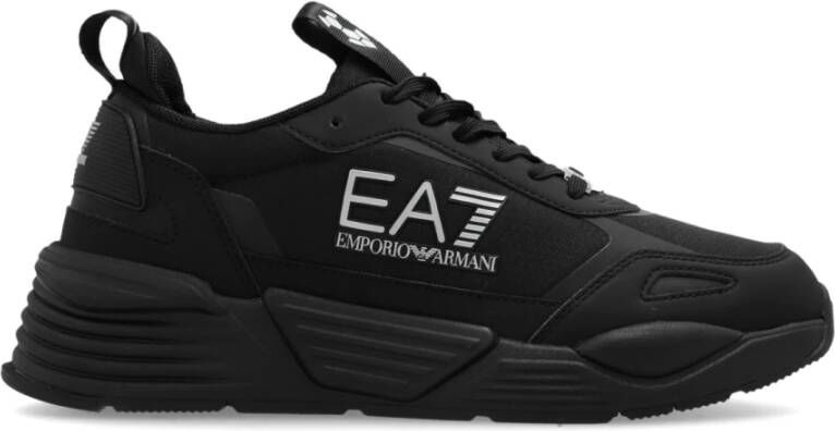 Emporio Armani EA7 Sportschoenen met veters Black Dames