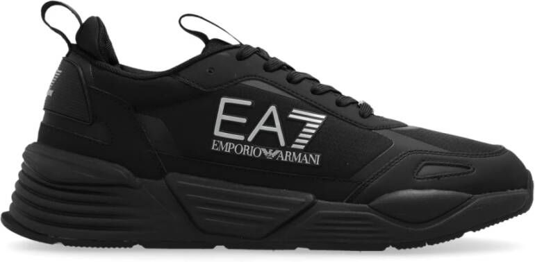 Emporio Armani EA7 Sportschoenen met veters Black Heren