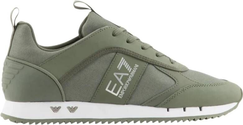 Emporio Armani EA7 Stijlvolle Heren Sneakers Hoge Kwaliteit Green Heren