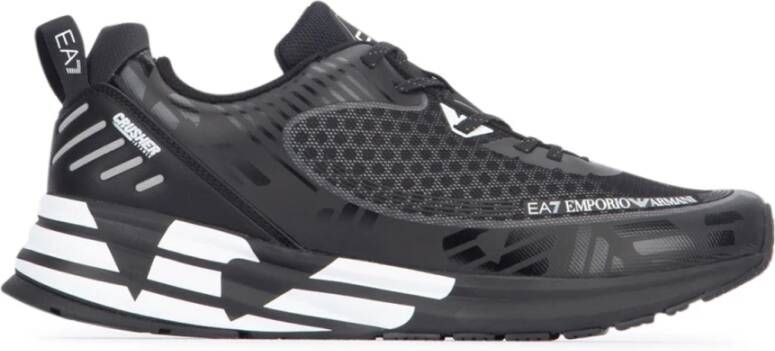 Emporio Armani EA7 Stijlvolle Sneakers voor dagelijks gebruik Black Heren