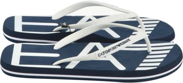 Emporio Armani EA7 Teenslippers & Sliders Blauw Heren