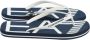 Emporio Armani EA7 Unisex Slippers Wit Blauw Xcq004-Xk196-N527 Blue Heren - Thumbnail 4