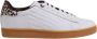 Emporio Armani EA7 Beige Leren Sneaker Herfst Winter Collectie Beige Dames - Thumbnail 13