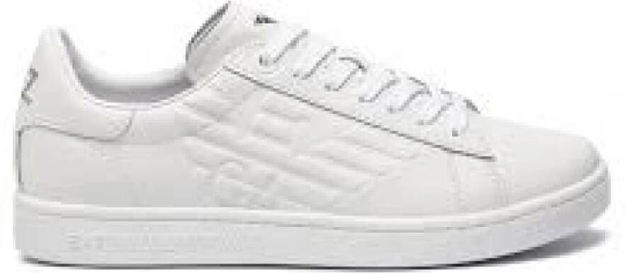 Emporio Armani EA7 Witte Sneakers voor Mannen White Heren