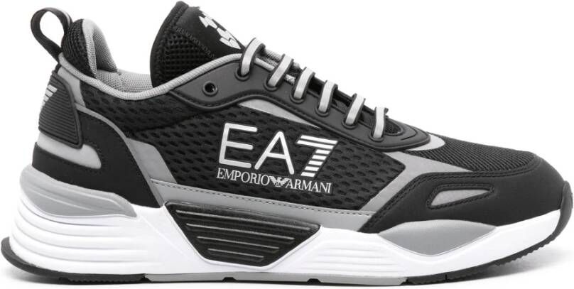 Emporio Armani EA7 Zwarte Casual Trainers Sneaker Black Heren